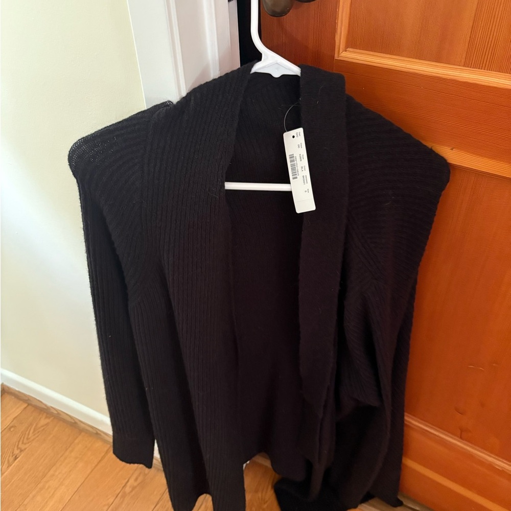 NWT Black Women's Belted Sweater